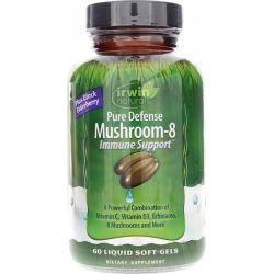Irwin Naturals Pure Defense Mushroom-8 60 Liquid Softgels