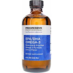 Progressive Labs Epa/dha Omega-3 Liquid Lemon Flavor 8 Oz