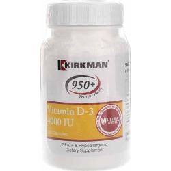 Kirkman Vitamin D-3 4000 IU Capsules Professional 120 Capsules
