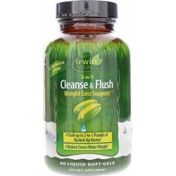 Irwin Naturals 2-in-1 Cleanse & Flush 60 Liquid Softgels