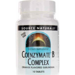 Source Naturals Coenzymate B Complex Trial Size in Natural Orange Flavor 10 Tablets