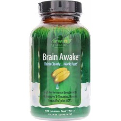 Irwin Naturals Brain Awake 60 Liquid Softgels