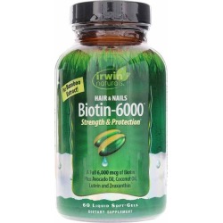 Irwin Naturals Biotin-6000 60 Liquid Softgels