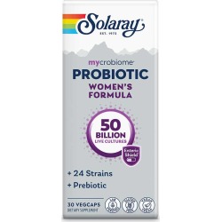 Solaray Mycrobiome Probiotic 50 Billion Cfu, Women's Formula 30 Enteric Coated Veg Capsules