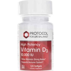 Protocol For Life Balance Vitamin D3 10,000 IU 120 Softgels
