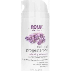 NOW Foods Natural Progesterone Liposomal Skin Cream Lavender 3 Oz