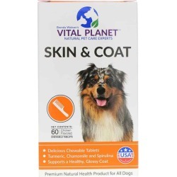 Vital Planet Skin & Coat for Dogs Chewable Tablets 60 Chewable Tablets