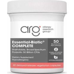 Allergy Research Group Essential-Biotic Complete Formula Probiotic 50 Billion CFU 60 Veg Capsules