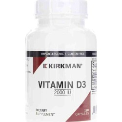 Kirkman Vitamin D-3 2000 IU Capsules 120 Capsules