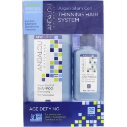 Andalou Naturals Argan Stem Cell Thinning Hair System, Age Defying Formula 3 Piece(s)