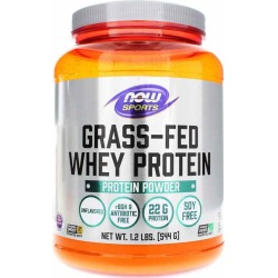 NOW Foods Grass-Fed Whey Protein Powder Unflavored 1.2 Lbs