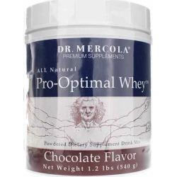 Dr. Mercola Pro-Optimal Whey Protein Drink Mix Chocolate 1.2 Lbs