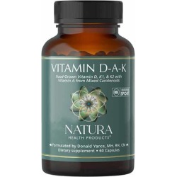 Natura Health Products Vitamin D-A-K 60 Capsules