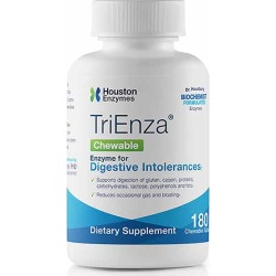 Houston Enzymes TriEnza Chewable for Digestive Intolerances 180 Chewable Tablets