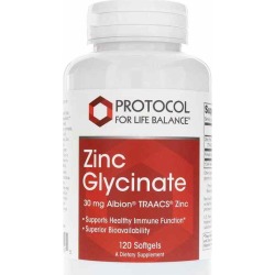 Protocol For Life Balance Zinc Glycinate 30 Mg 120 Softgels