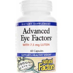 Natural Factors Advanced Eye Factors with 7.5 Mg Lutein 60 Capsules