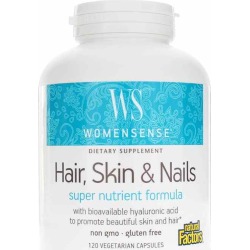 Natural Factors WomenSense Hair, Skin & Nails Super Nutrient Formula 120 Veg Capsules