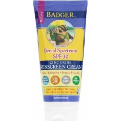 Badger Sunscreen Cream Lavender SPF 30 2.9 Oz