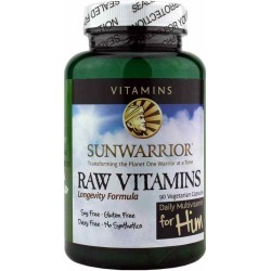 Sunwarrior Raw Vitamins for Him 90 Veg Capsules