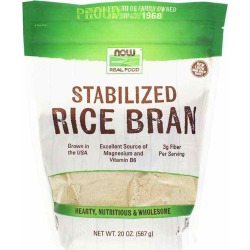 NOW Foods Rice Bran Powder Stabilized 20 Oz