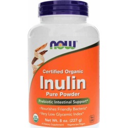 NOW Foods Inulin Organic Pure Powder 8 Oz