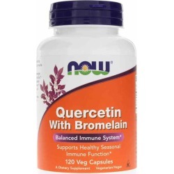 NOW Foods Quercetin with Bromelain 120 Veg Capsules