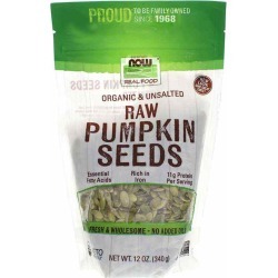 NOW Foods Organic Pumpkin Seeds Unsalted 12 Oz