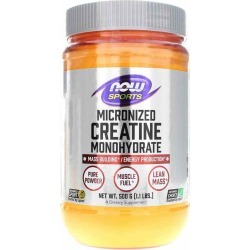 NOW Foods Creatine Monohydrate Micronized Pure Powder 1.1 Lbs