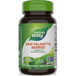 Natures Way Saw Palmetto Berries 180 Veg Capsules