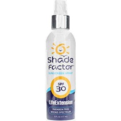 Life Extension Shade Factor Sunscreen Spray SPF 30 6 Oz