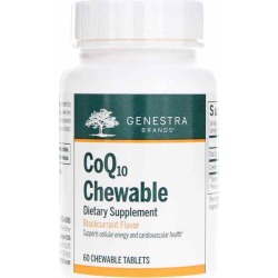 Genestra CoQ10 Chewable Blackcurrant Flavor 60 Chewable Tablets