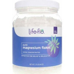 Life Flo Pure Magnesium Flakes for Body and Foot Soaks 44 Oz
