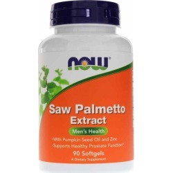 NOW Foods Saw Palmetto Extract with Pumpkin Seed Oil & Zinc 90 Softgels