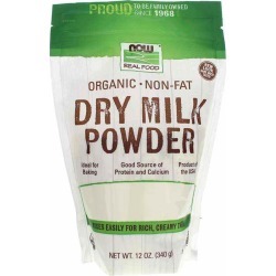 NOW Foods Organic Non-Fat Dry Milk Powder 12 Oz