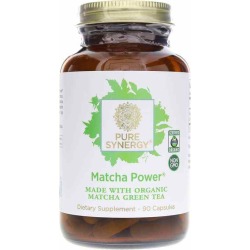 Pure Synergy Organic Matcha Power Capsules 90 Veg Capsules