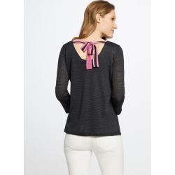 Make A Bow Top, Midnight, Medium by NIC+ZOE