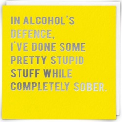 Sober Thank You Card