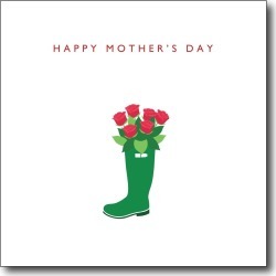 Green Boot Mother's Day Card