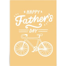 Bike Happy Father's Day Card