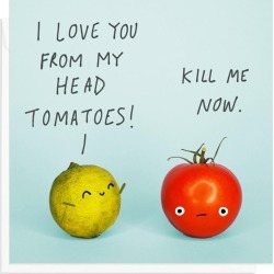 Tomatoes Valentine's Day Card