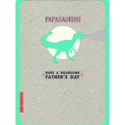 Papasaurus Father's Day Card