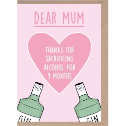 Thanks for Sacrificing Mother's Day Card