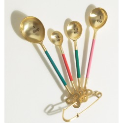 Multicoloured Measuring Spoons Set of Four