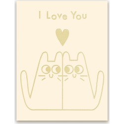 Love Cats Valentine's Day Card