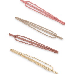 Wiggly Pink Hair Grips Pack of Four