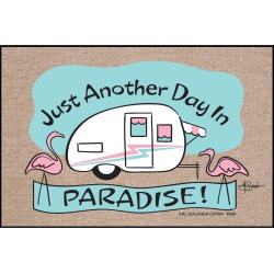 Day in Paradise Door Mat, 18" x 27"