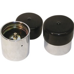 Trailer Bearing Protectors With Covers, pair