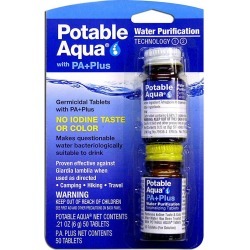 Potable Aqua Water Purification Tablets with PA Plus