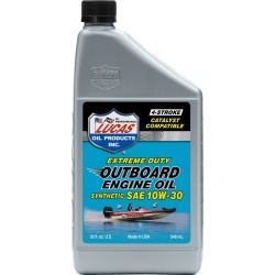 Lucas Oil Synthetic SAE 10W-30 Outboard Engine Oil, Quart