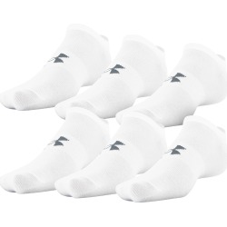 Under Armour Men's Essential Lite No Show Socks, 6-Pack